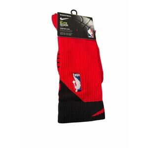 Nike NBA Elite Quick Crew Socks Red/Black Size M  Men 6–8 WMN 6–10 NWT
